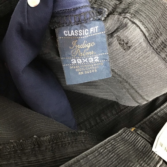 Indigo Palms by Tommy Bahama NWT Men’s Classic Fit Corduroy Pant 38 X 32 - Picture 8 of 15